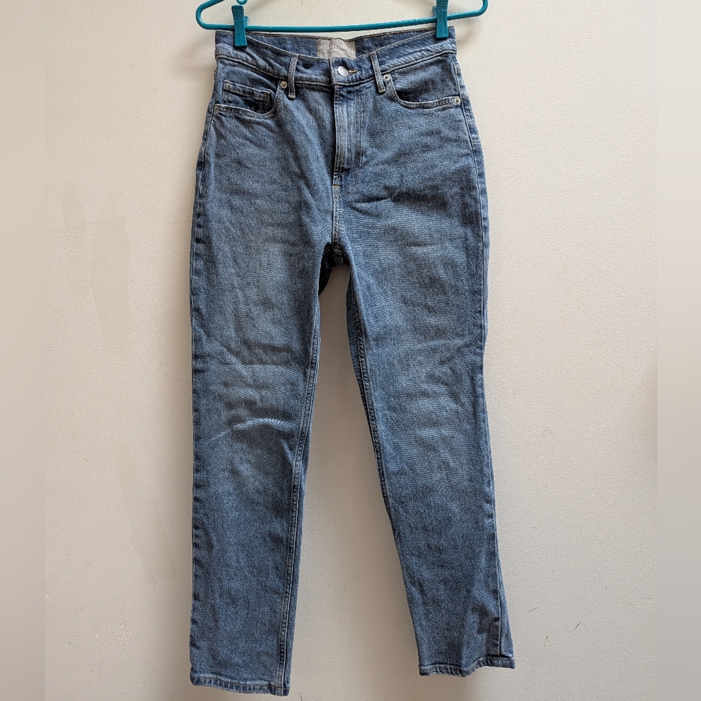 Everlane The Original Cheeky‎ Jeans Blue Denim Womens 25 Crop High Rise